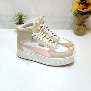 Puma Karmen Rebelle High Top Sneakers 387213-09 Leather Upper Women US 10 EUR 41
